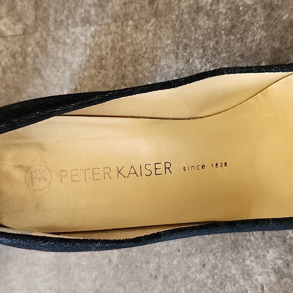 Peter Kaiser black subtle zebra print black and silver size 8 heel - Picture 5 of 5